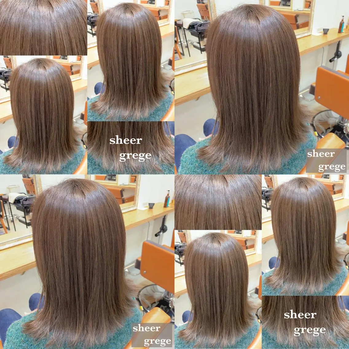 ミディアム カラー グレージュ シアーグレージュ navile原宿 yumaのヘアスタイル