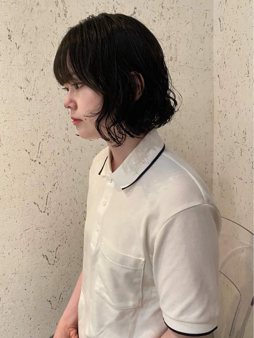 ショート カラー パーマ カット ヘアカラー パーマ トリートメント mai / linoah˚✧のヘアスタイル