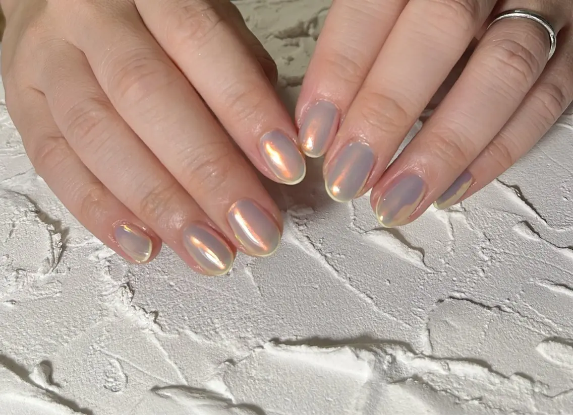 【オーロラネイル💅🫧】【ジェルオフ込み】の写真