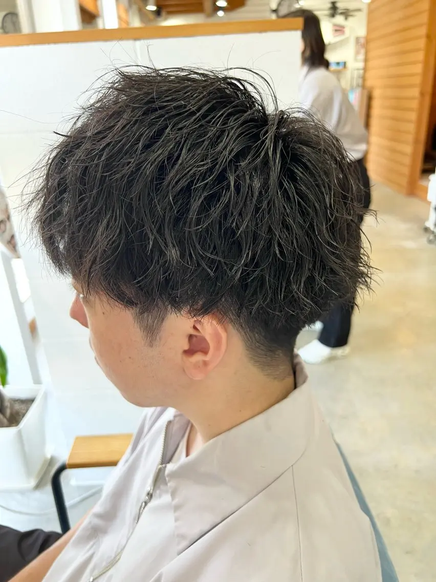 ショート メンズ カルマパーマ メンズ韓国風 マッシュ メンズパーマ メンズツイストパーマ カウンセリング重視 🥥國谷俊介🥥のヘアスタイル