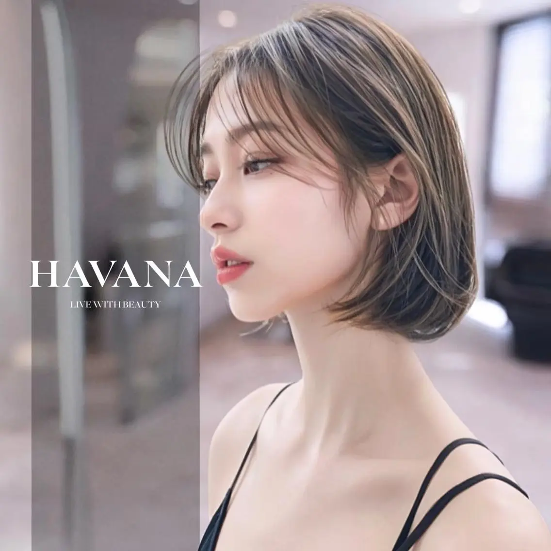 ショート カラー カット ヘアカラー トリートメント HAVANA.渋谷 【レイヤー/韓国】のヘアスタイル