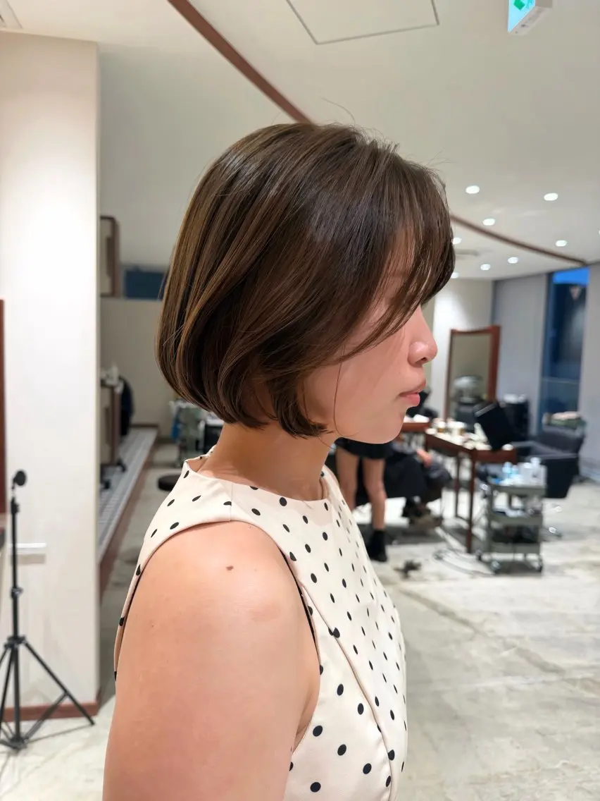 ショート ボブ カット ヘアカラー 髪質改善/美髪矯正/ 小顔ボブNANAのヘアスタイル
