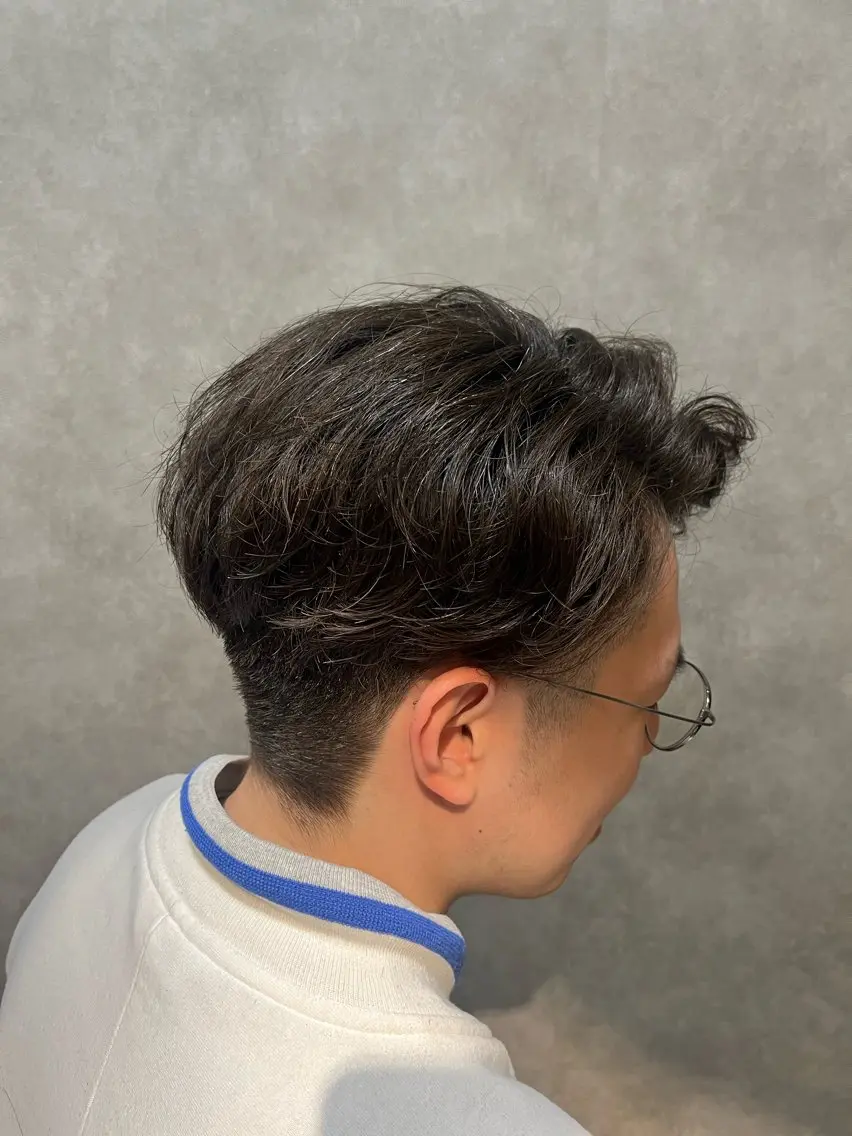 パーマ メンズ カット パーマ トリートメント ヘッドスパ 栗原 きえ ／ダメージレスのヘアスタイル