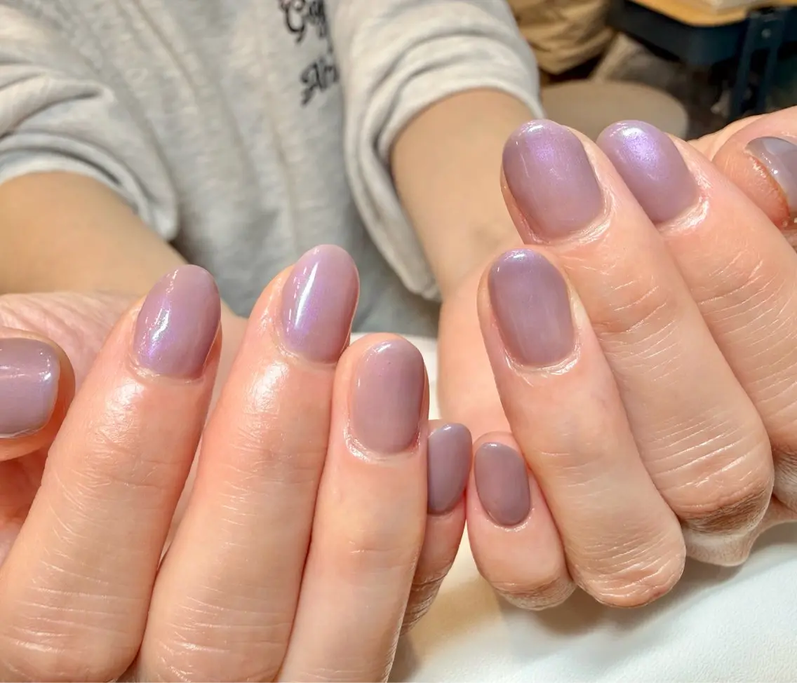 ネイル オーロラネイル ワンカラーネイル 🫧AYAKA🫧 Reaのネイルデザイン