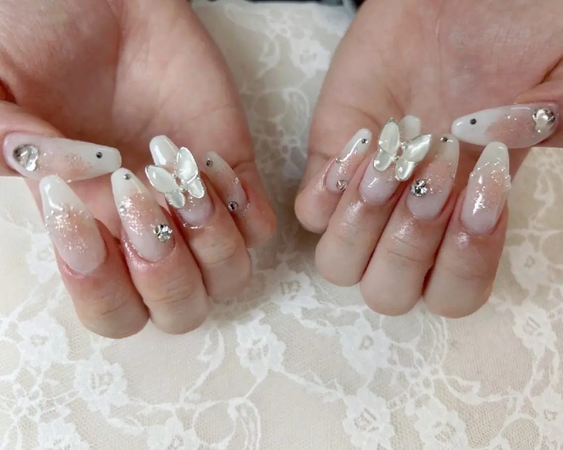 ネイル チークネイル ワンホンネイル ハンドネイル ハンドケア 心斎橋Salon Epokkuのネイルデザイン