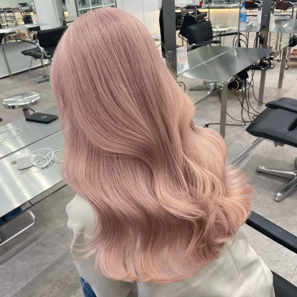 ロング カラー ヘアカラー ミルクティーベージュ /sara💛のヘアスタイル