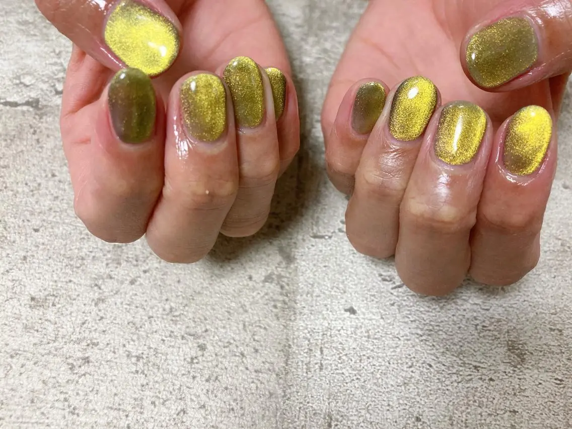 ネイル ラメ(グリッター) マグネットネイル ハンドネイル mogunail &blowのネイルデザイン