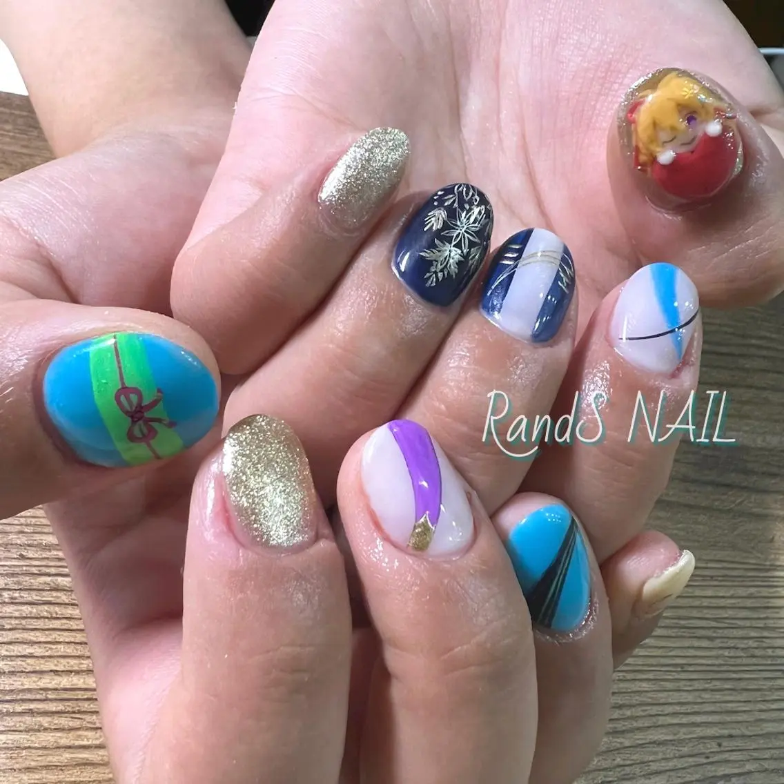 ネイル ハート ハンドネイル RandS NAIL sumireのネイルデザイン