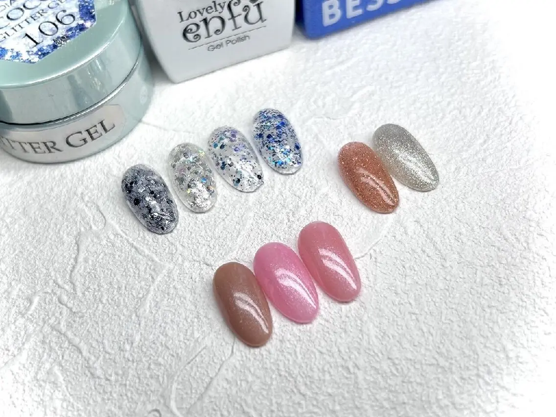 ネイル 韓国ネイル ラメ(グリッター) マグネットネイル JULIE NAILのネイルデザイン