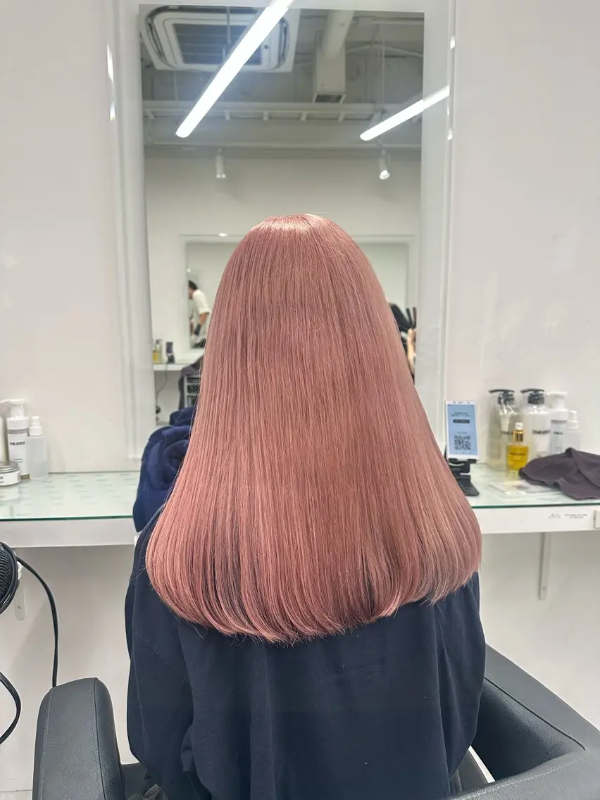 ロング カラー ヘアカラー トリートメント ヘッドスパ ヘアセット ❄最強かわいいカラー ❄️MINA❄️のヘアスタイル