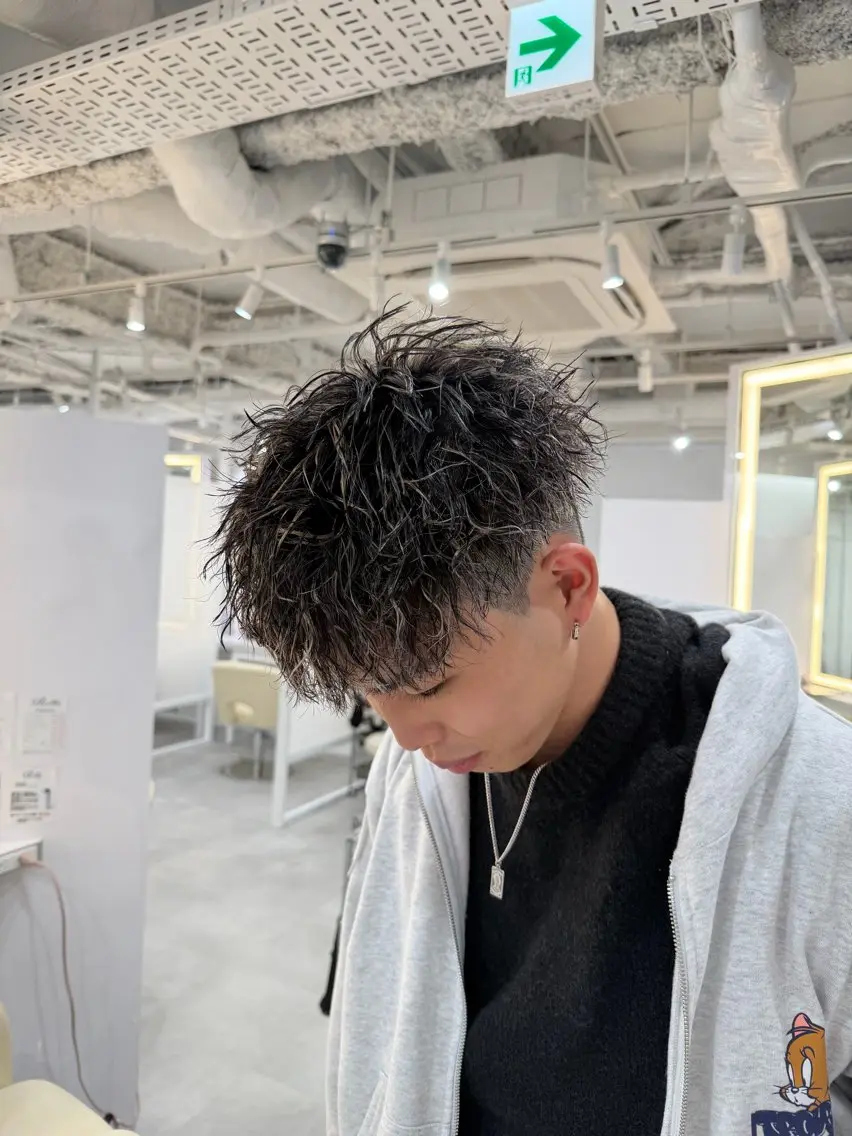 カラー パーマ メンズ KAITO メンズ特化美容師のヘアスタイル