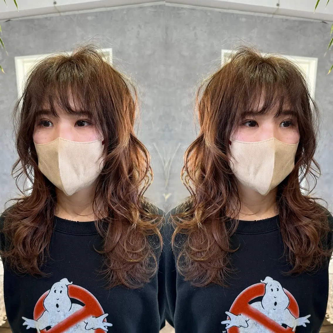 セミロング レイヤーカット カット ヘアカラー トリートメント 大人上品特化 レイヤー🇺🇸山村のヘアスタイル