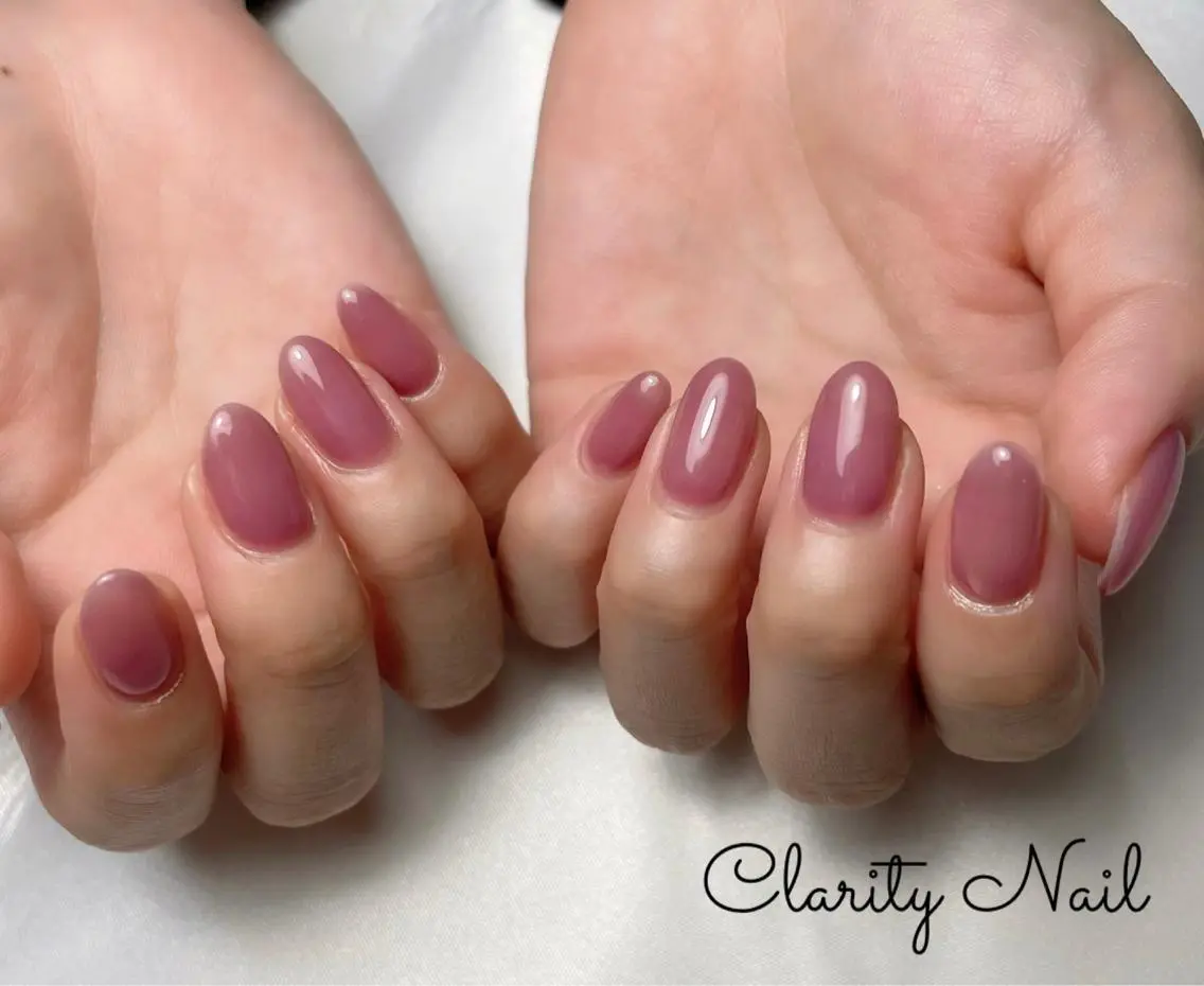 ネイル ワンカラーネイル ハンドネイル Clarity Nailのネイルデザイン