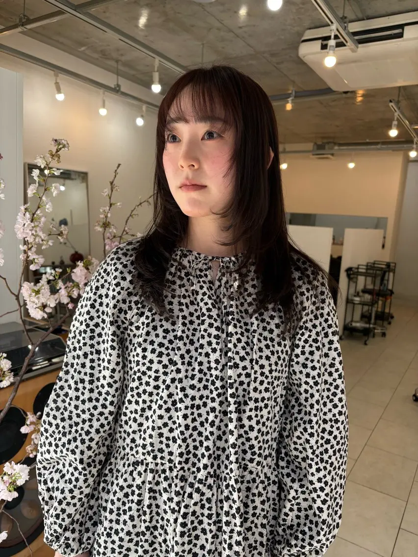ロング カラー カット ヘアカラー eri kinjoのヘアスタイル