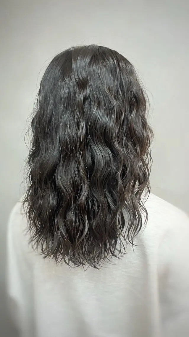 ロング カラー パーマ ヘアアレンジ メンズ キッズ カット パーマ TOON 川崎店 👫🏼橋本貴志のヘアスタイル