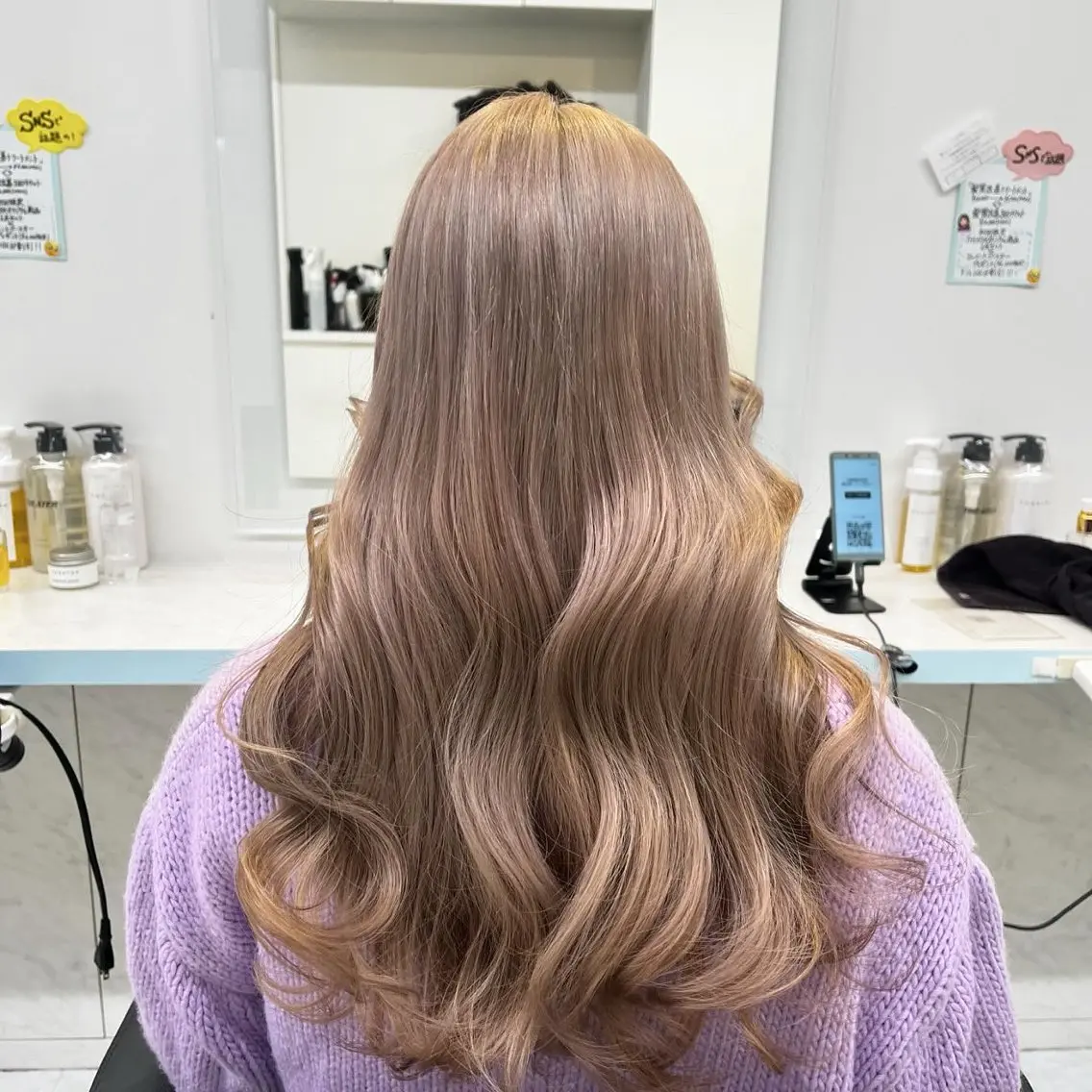 ロング カラー ヘアカラー トリートメント ブリーチカラー 🩵MIZUKIのヘアスタイル