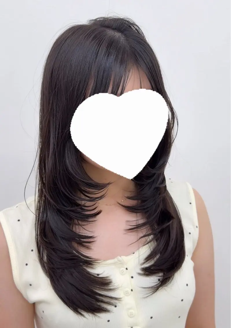 ロング カット レイヤー透明感カラー ブリーチ🎀オトハのヘアスタイル