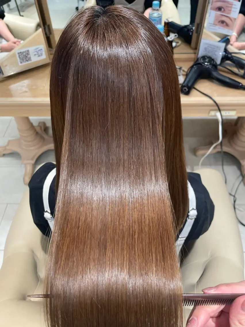 ロング 髪質改善 野田 カレンのヘアスタイル