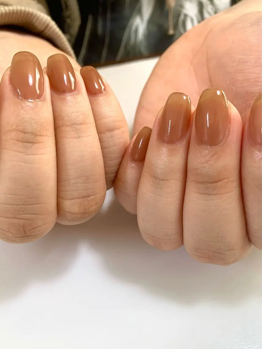 ネイル ブラウン is..nail 🌷sonokoのネイルデザイン
