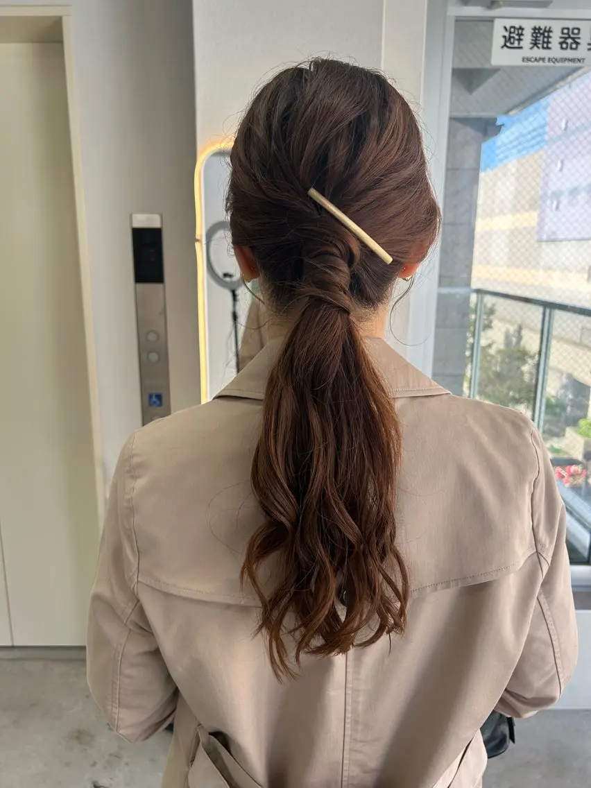 ヘアアレンジ ヘアセット Gisel みらののヘアスタイル