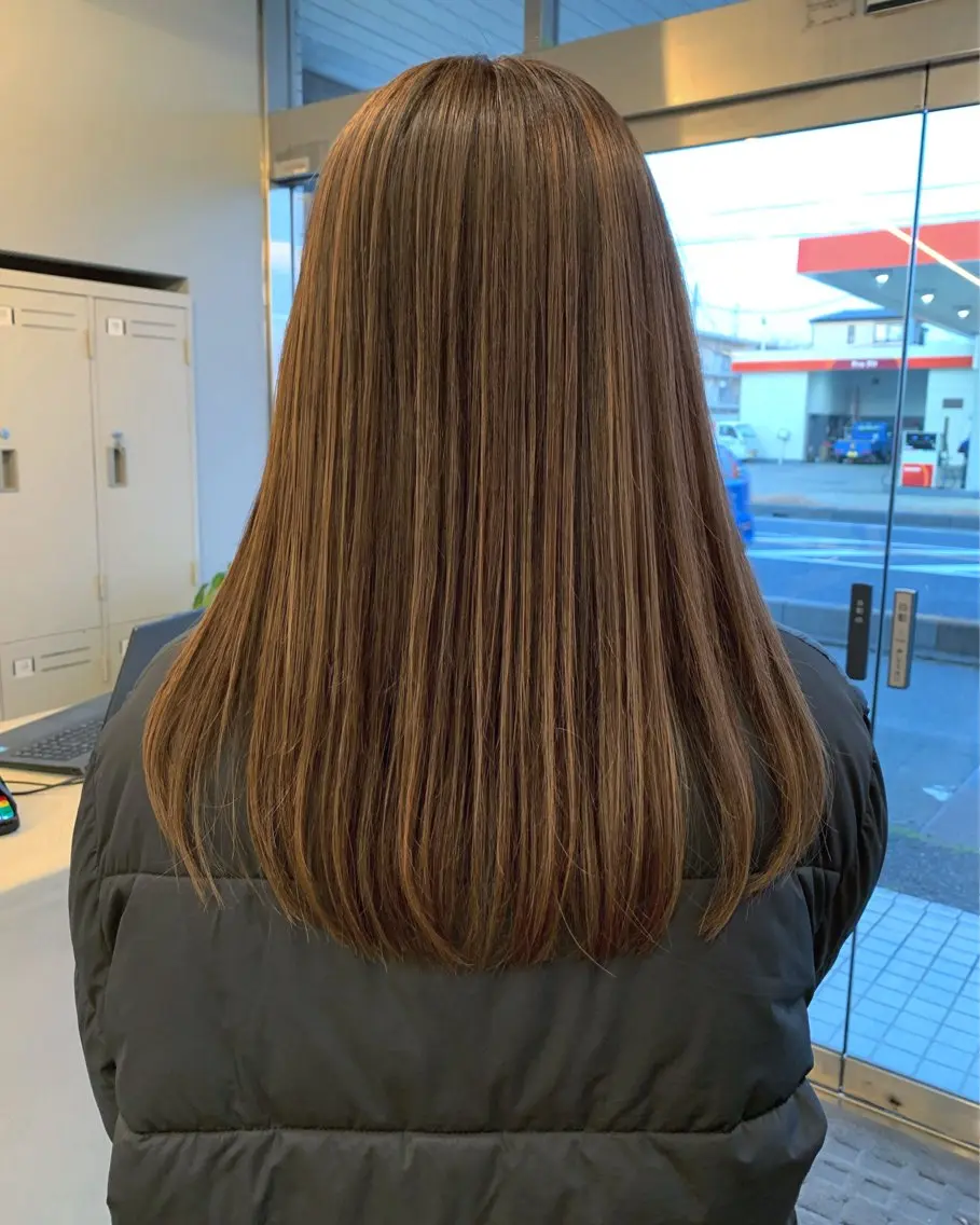 セミロング カラー カット ヘアカラー トリートメント ITO YUKIのヘアスタイル