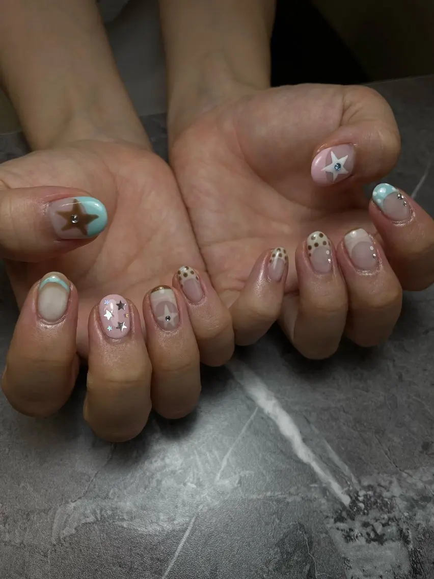 ネイル ハンドネイル nail salon 3🌞越谷のネイルデザイン
