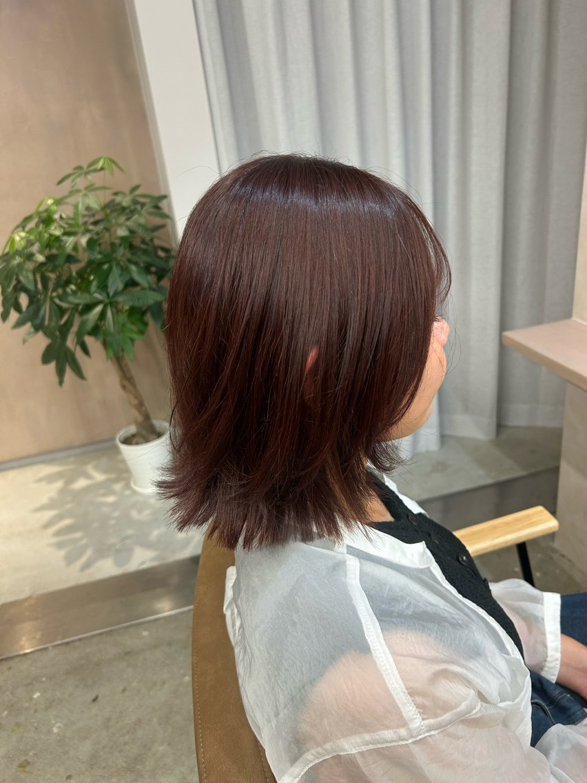 ミディアム カラー カットモデル✂️ 千夏のヘアスタイル