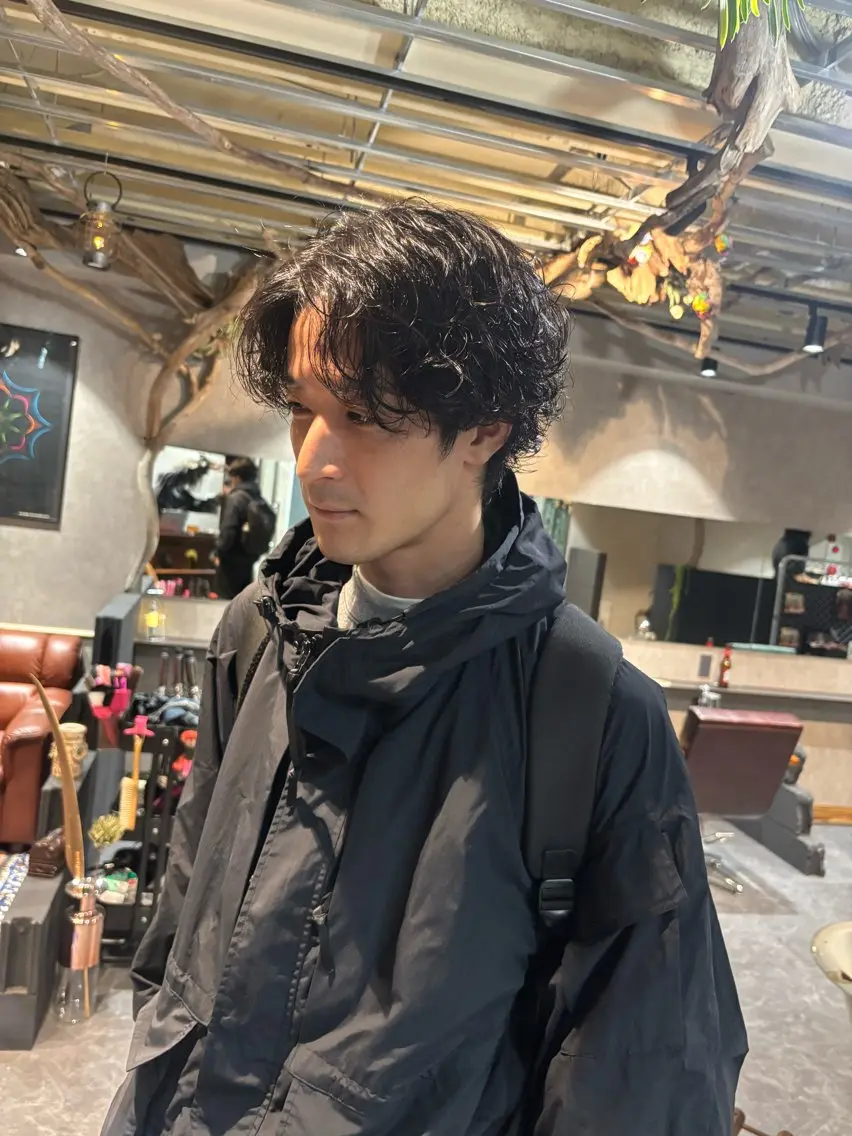 ショート パーマ メンズ メンズパーマ ravens代表 ヒロムのヘアスタイル