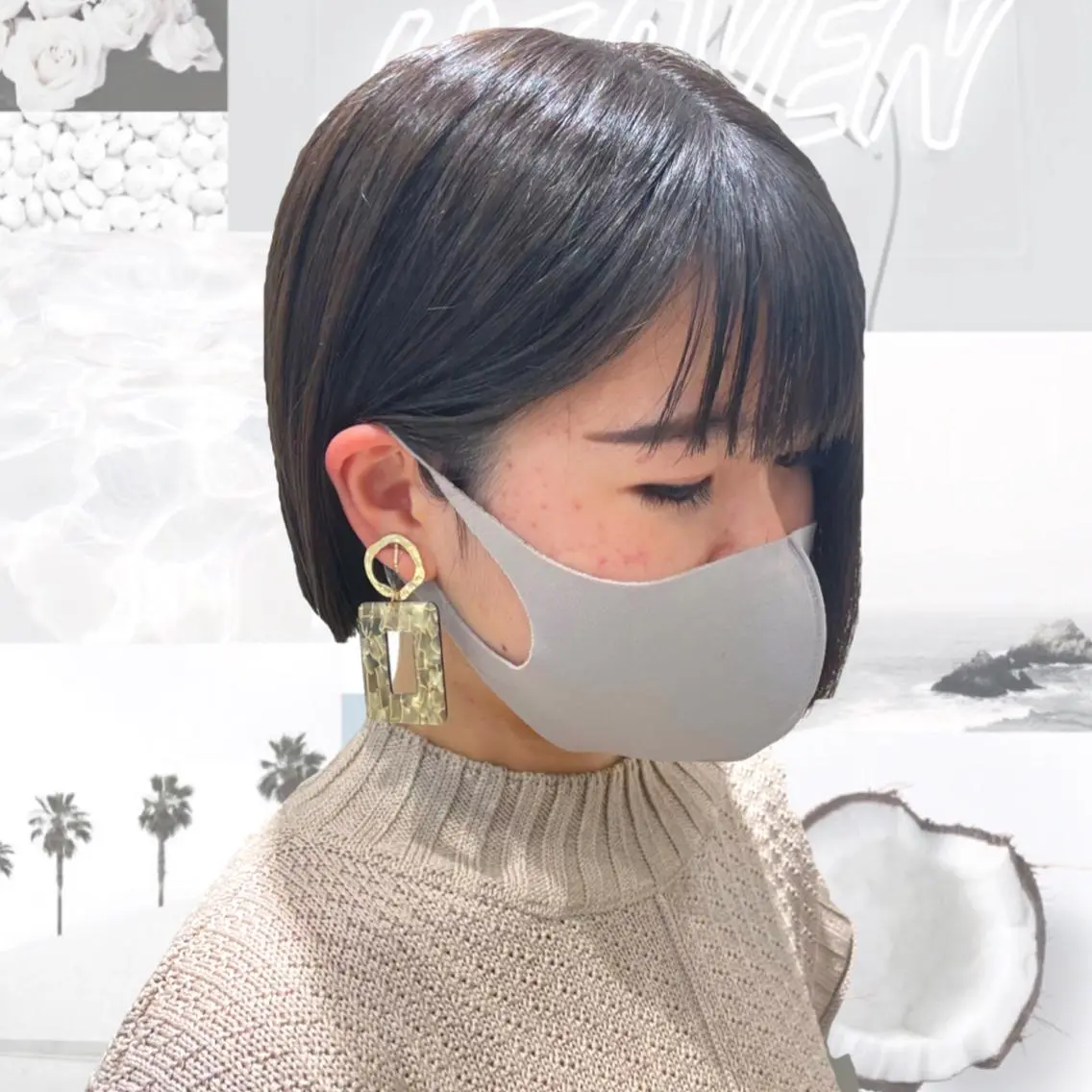 【✨大人気✨】就活面接インターンに向けて脱黒染め🌚なんちゃって黒染め🌚+トリートメント　黒染めしたくない方必見！🦍の写真