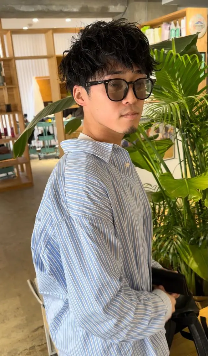 メンズ大人気クーポン!ミニモ限定🌿メンズカット+ツイストスパイラルパーマ【波巻き不可】¥12900→5000円の写真