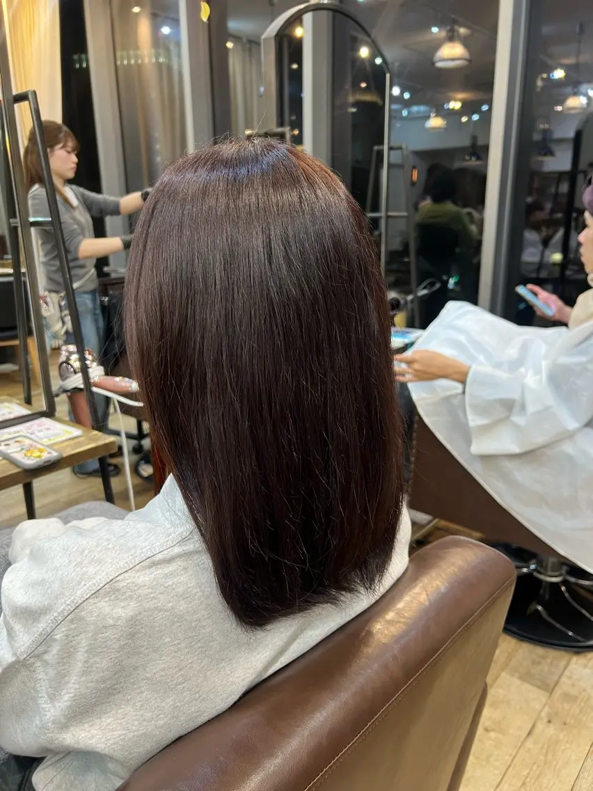 ミディアム カラー ヘアカラー トリートメント るあ/カラー /トリートメント🫧のヘアスタイル