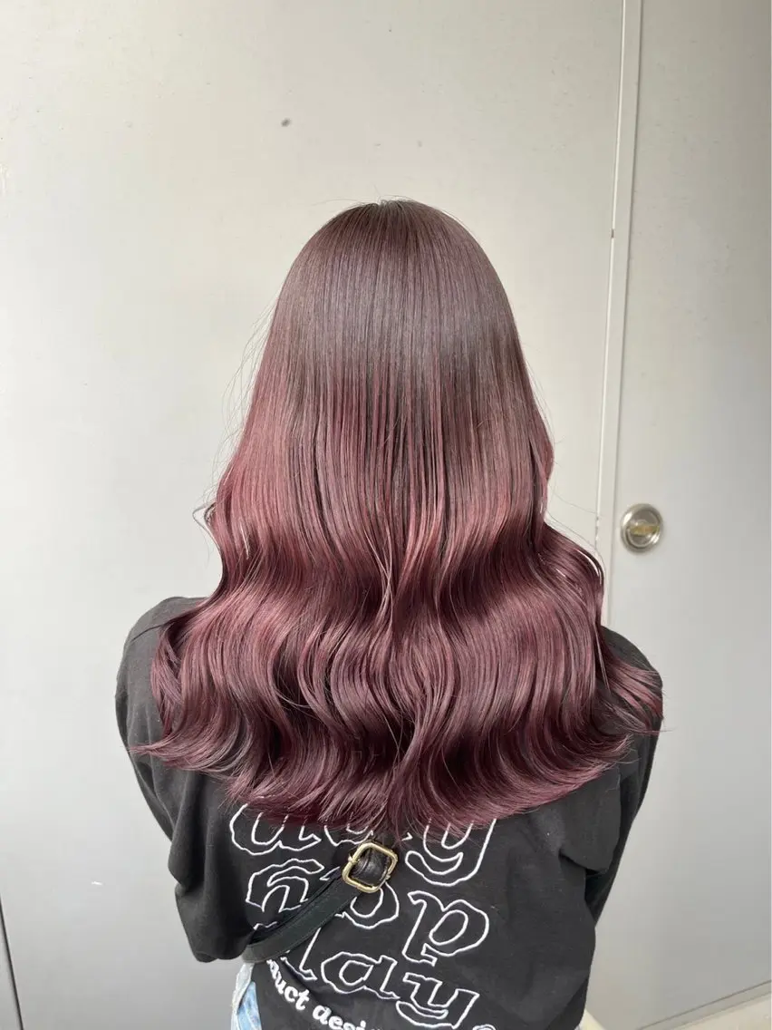 ロング カラー ヘアアレンジ ヘアカラー トリートメント ヘアセット 💗横浜美容室 💗HARUNAのヘアスタイル
