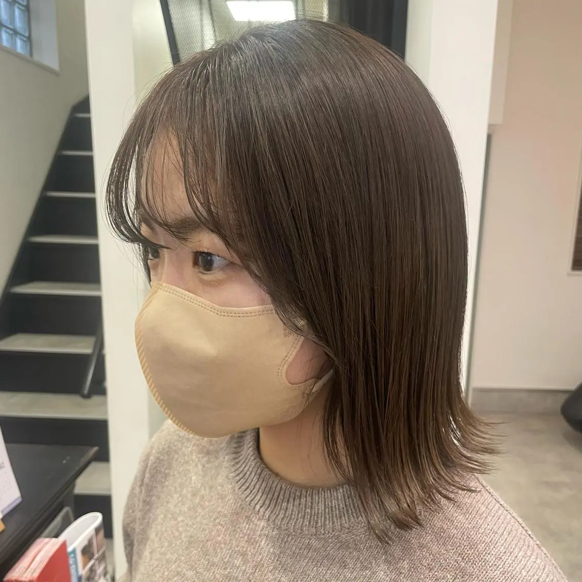 ミディアム カラー ヘアカラー トリートメント recipe 黒木 彩那のヘアスタイル