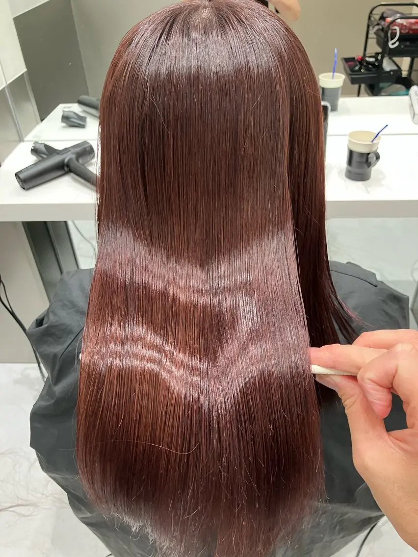 カラー ヘアカラー トリートメント 💖ブリーチなし透明 感💖ASAHIのヘアスタイル