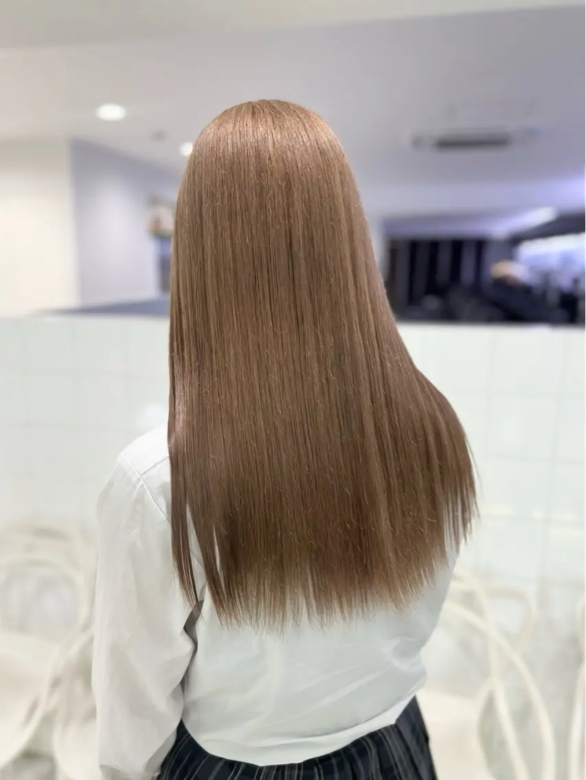カラー ブリーチ ブリーチなしカラー 髪質改善 🍒艶髪/ヘッドスパ 🍒FUTA🍒のヘアスタイル