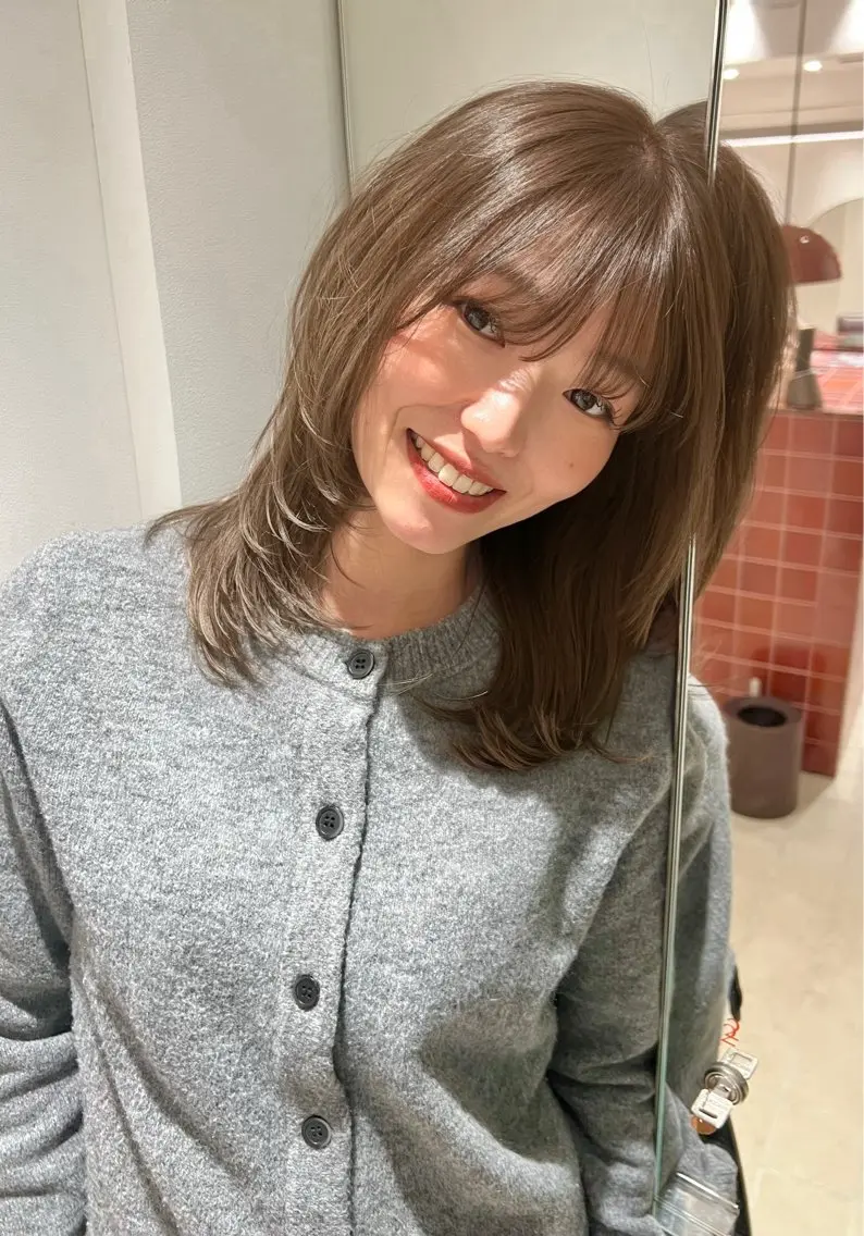 カラー ヘアカラー 透明感カラー/メンズ カット/RUNAのヘアスタイル
