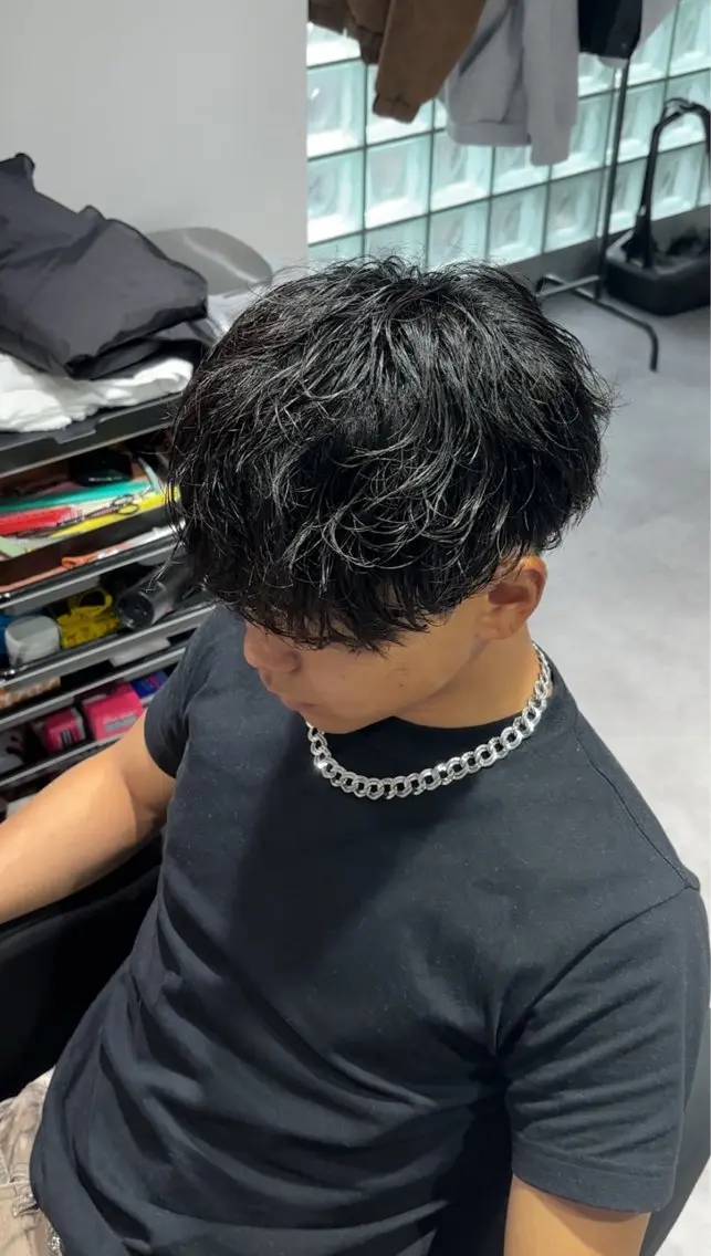 パーマ メンズ メンズパーマ カット パーマ メンズ特化 ulus高森蓮のヘアスタイル