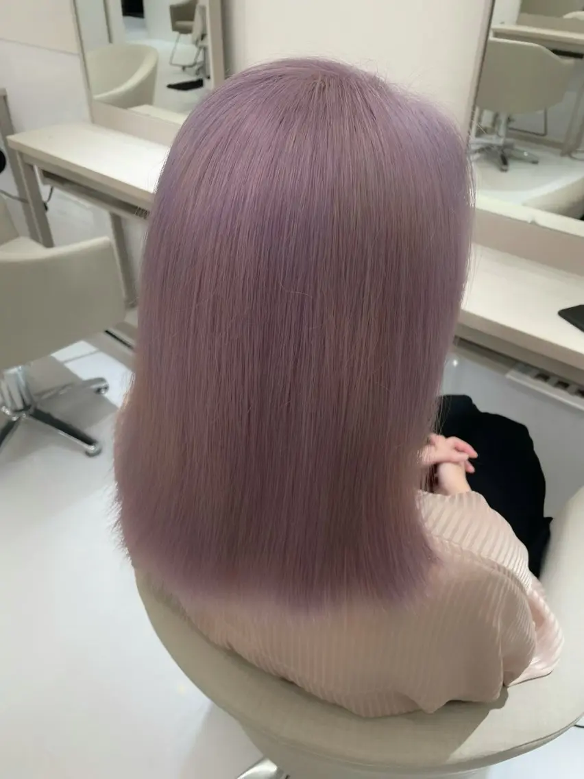 ミディアム ヘアカラー トリートメント 🫧ハイトーン ブリーチ✨RYUKIのヘアスタイル