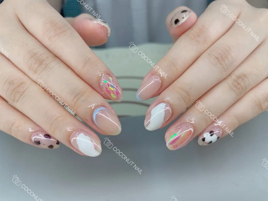 ネイル ハンドネイル 神田 ココナッツのネイルデザイン