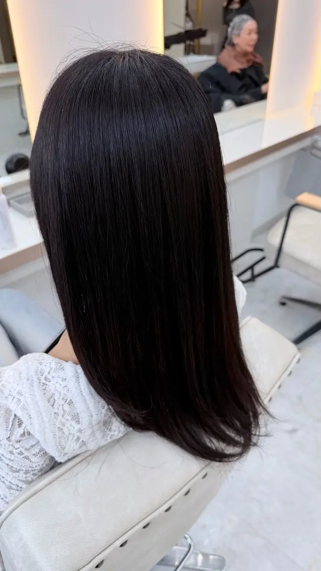 セミロング 髪質改善 カット トリートメント 🦋艶髪縮毛矯正 /なおのヘアスタイル