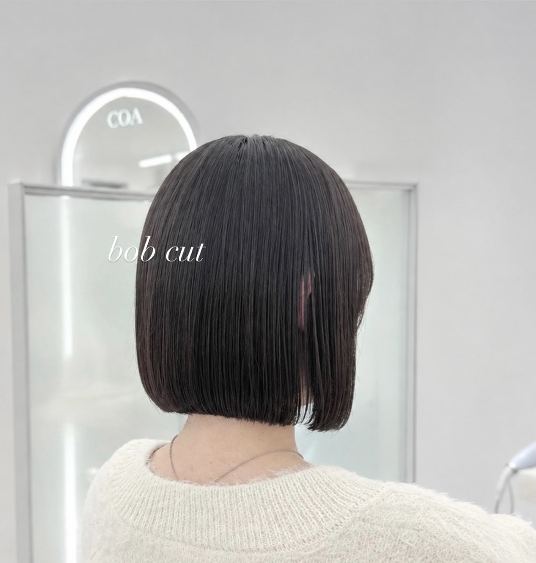 ショート ボブ トリートメント 𝐜𝐨𝐚 𝐦𝐨𝐦𝐨𝐞のヘアスタイル