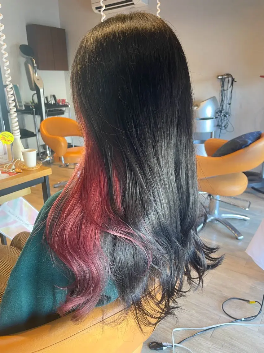 セミロング カラー インナーカラー ヘアカラー トリートメント 髪質改善/ブリーチ 田代 龍我のヘアスタイル