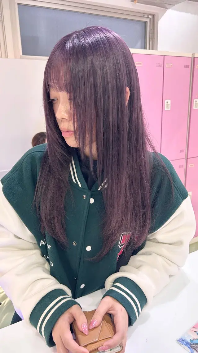 ロング カラー ダブルカラー ラベンダーカラー ヘアカラー レイン🌏🍀 透明感/ハイトーンのヘアスタイル