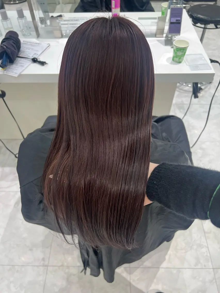 ロング カラー ブリーチ ダブルカラー ブリーチなしカラー トリートメント ヘアカラー トリートメント ブリーチなし特化 美容師💖SAE💖のヘアスタイル