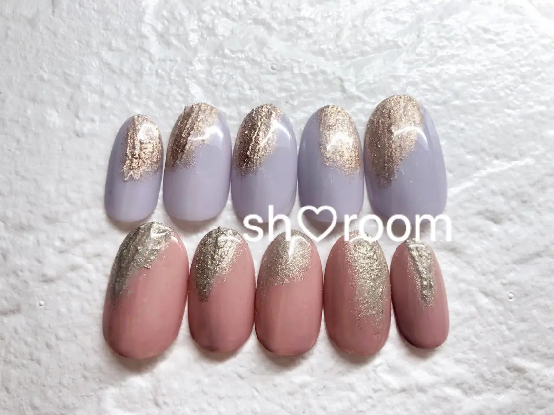 ネイル ミラーネイル ニュアンスネイル ワンカラーネイル シンプルネイル Nail salon Ruuのネイルデザイン