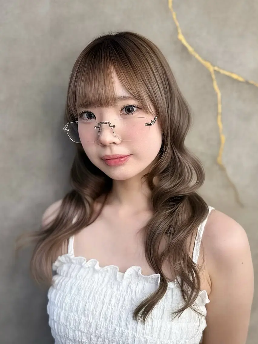 ロング カット ヘアセット 韓国レイヤー× 艶髪 池袋/ハナ🌷のヘアスタイル