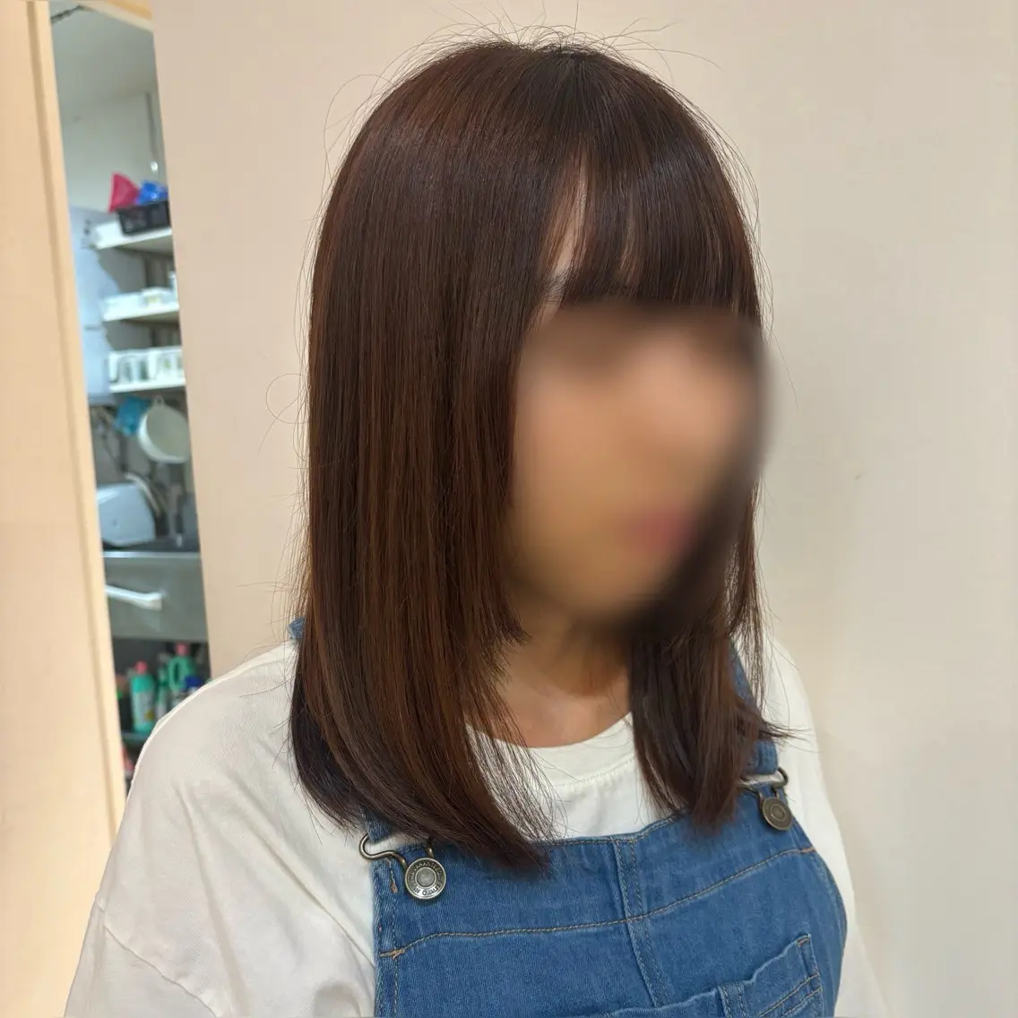 ミディアム レナークアリア 武田明花音のヘアスタイル