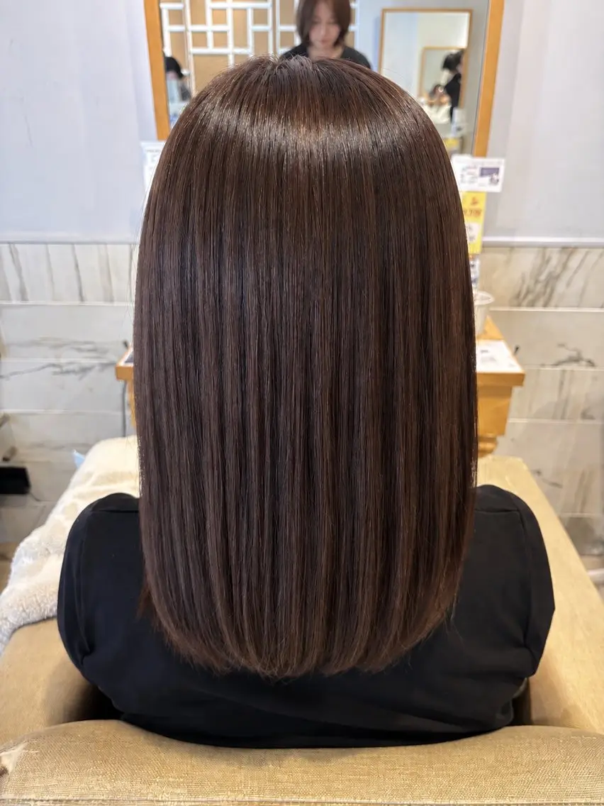 カラー ブラウンカラー 巻寄 しおんのヘアスタイル