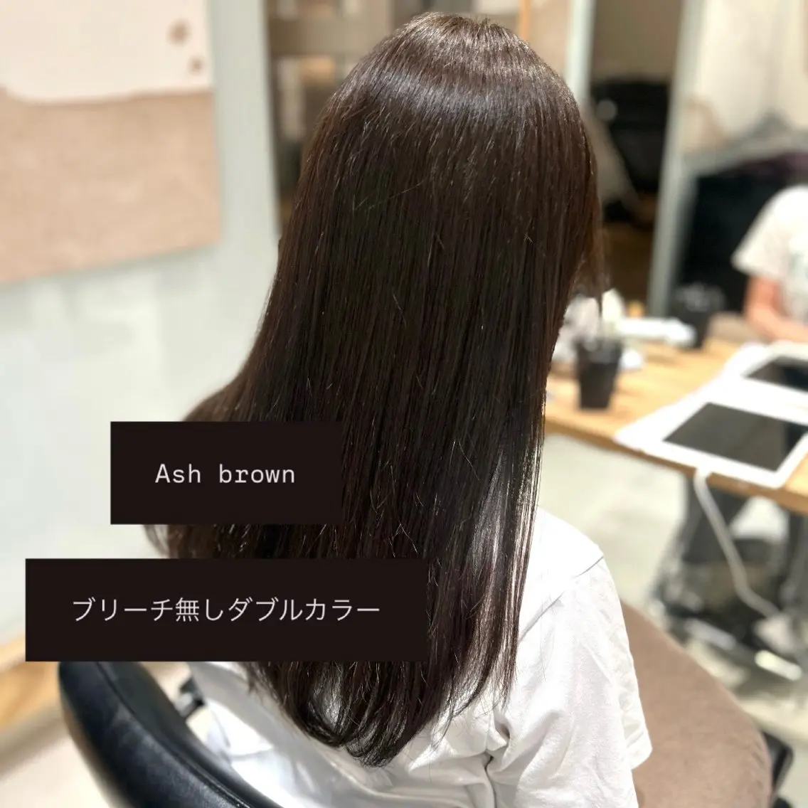 カラー アッシュ アッシュブラウン ブラウンカラー 透明感カラー オレンジ ヘアカラー サラ艶/韓国ヘア ︎🌟璃奈 (ﾘﾅ)のヘアスタイル