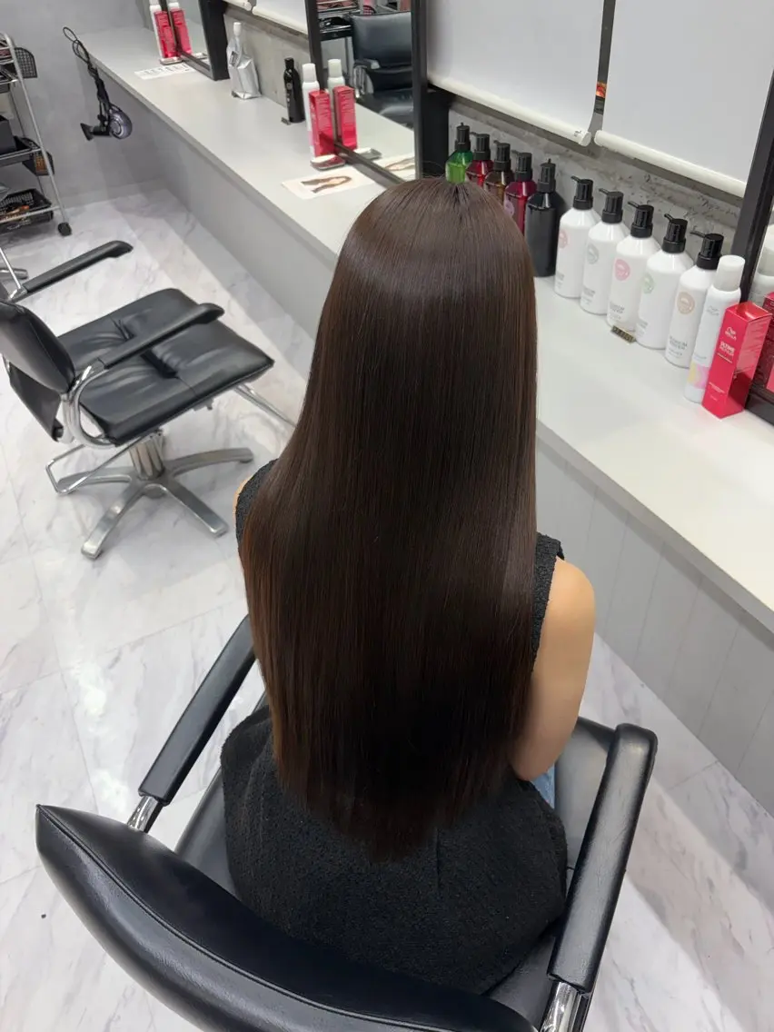 ロング 縮毛矯正 武内 風馬のヘアスタイル